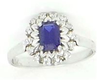 Anello Lorenza Gioielli Donna in Oro Zaffiro 0.75 Ct AN12Z-15 - AN12Z-15